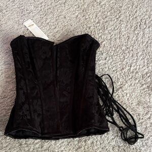 Lavish Black Floral Shapewear Corset